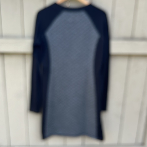 Smartwool Diamond Peak Black and Grey Quilted Dress With Pockets Merino Wool M - Picture 4 of 6